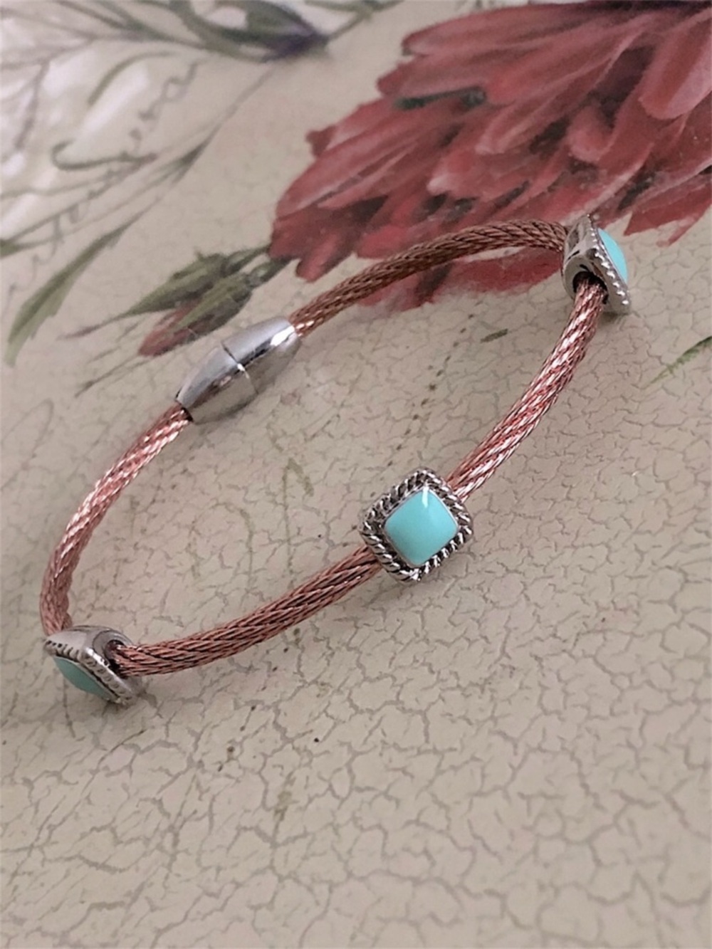 LANDAU 3-Station Cable Magnetic Bracelet